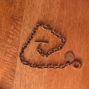 Authentic return to Tiffany's heart toggle necklace